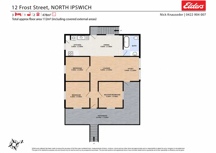 Floorplan of Homely house listing, 12 Frost Street, North Ipswich QLD 4305