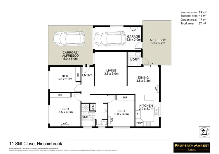 Floorplan of Homely house listing, 11 Stilt Close, Hinchinbrook NSW 2168