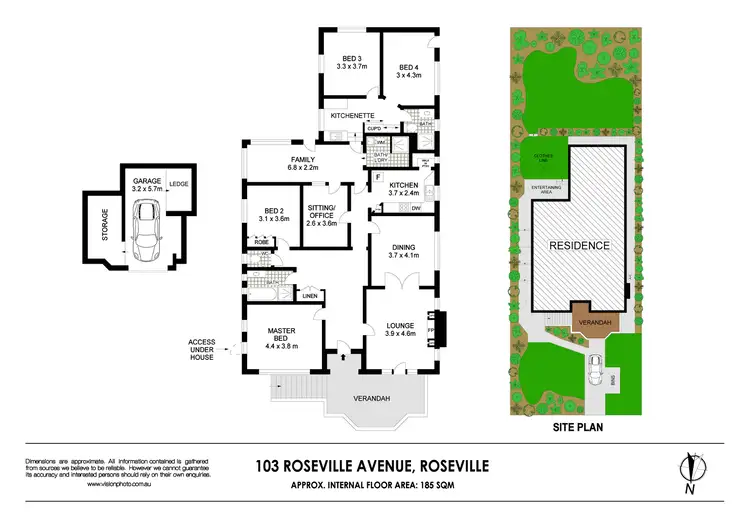 Floorplan of Homely house listing, 103 Roseville Avenue, Roseville NSW 2069