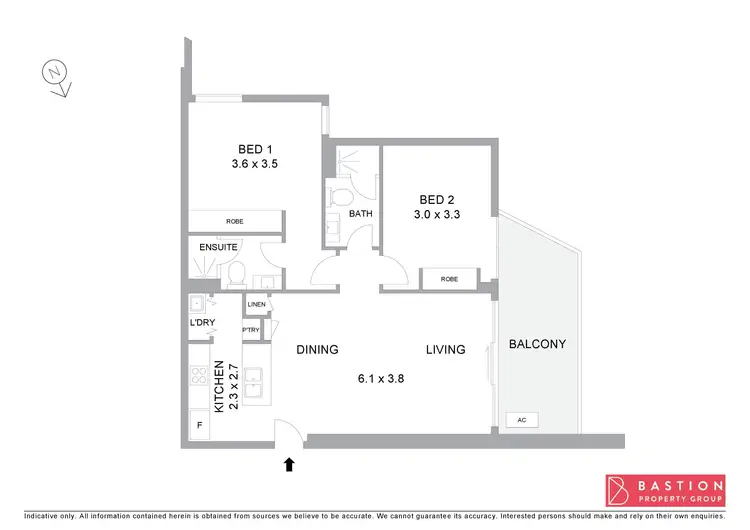 Floorplan of Homely apartment listing, 35/7 Irving Street, Phillip ACT 2606