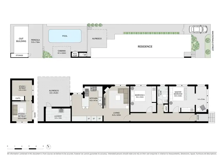 Floorplan of Homely semi-detached listing, 55 MacDonald Street, Sans Souci NSW 2219