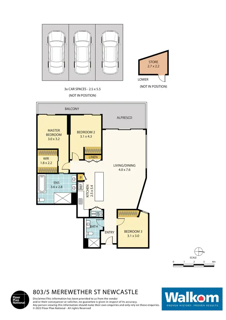 Floorplan of Homely apartment listing, 803/5 Merewether Street, Newcastle NSW 2300