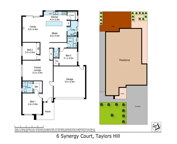 Floorplan of Homely house listing, 6 Synergy Court, Taylors Hill VIC 3037