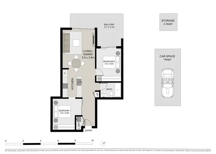 Floorplan of Homely apartment listing, 711/2 Waterview Drive, Lane Cove NSW 2066