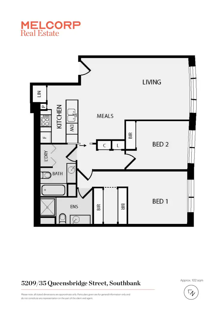 Floorplan of Homely apartment listing, 5209/35 Queensbridge Street, Southbank VIC 3006