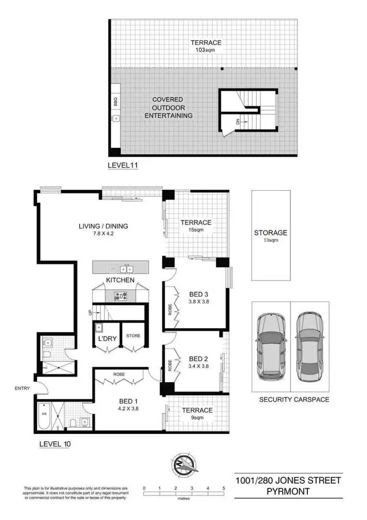 Floorplan of Homely apartment listing, 1001/280 Jones Street, Pyrmont NSW 2009