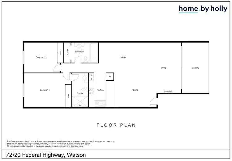 Floorplan of Homely apartment listing, 72/20 Federal Highway, Watson ACT 2602