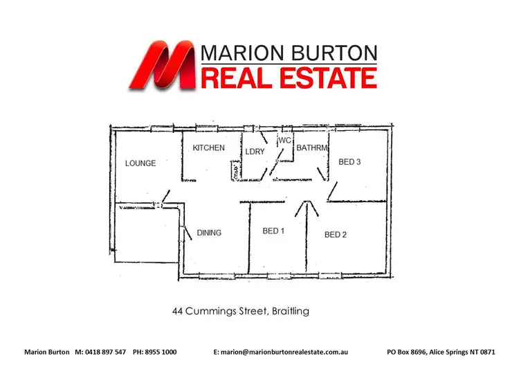 Floorplan of Homely house listing, 44 Cummings Street, Braitling NT 870