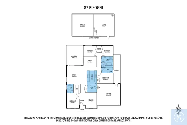 Floorplan of Homely house listing, 87 Bisogni Drive, Cobram VIC 3644