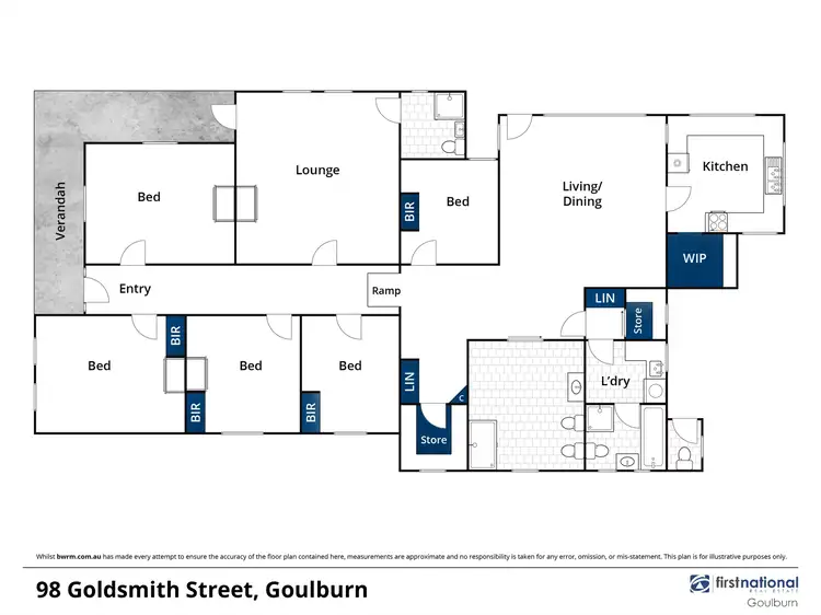 Floorplan of Homely house listing, 98 Goldsmith Street, Goulburn NSW 2580