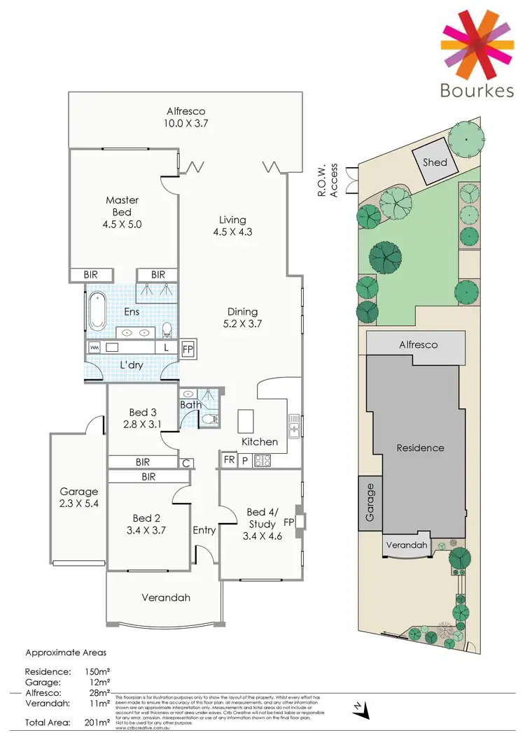 Floorplan of Homely house listing, 197 Douglas Avenue, Kensington WA 6151
