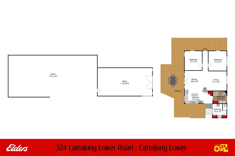 Floorplan of Homely rural property listing, 324 Carrajung Lower Road, Carrajung Lower VIC 3844
