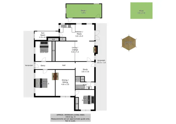 Floorplan of Homely house listing, 29 Guy Street, Corowa NSW 2646