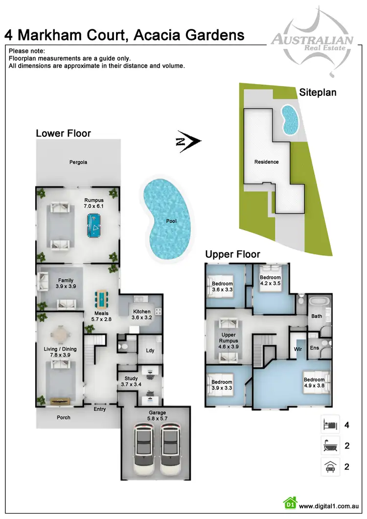 Floorplan of Homely house listing, 4 Markham Court, Acacia Gardens NSW 2763