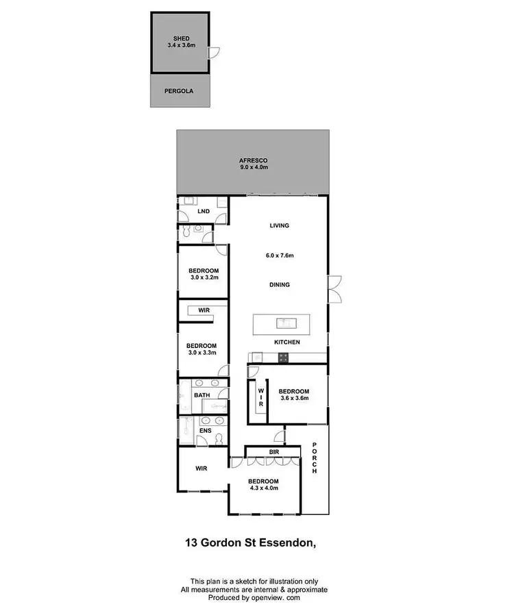 Floorplan of Homely house listing, 13 Gordon Street, Essendon VIC 3040