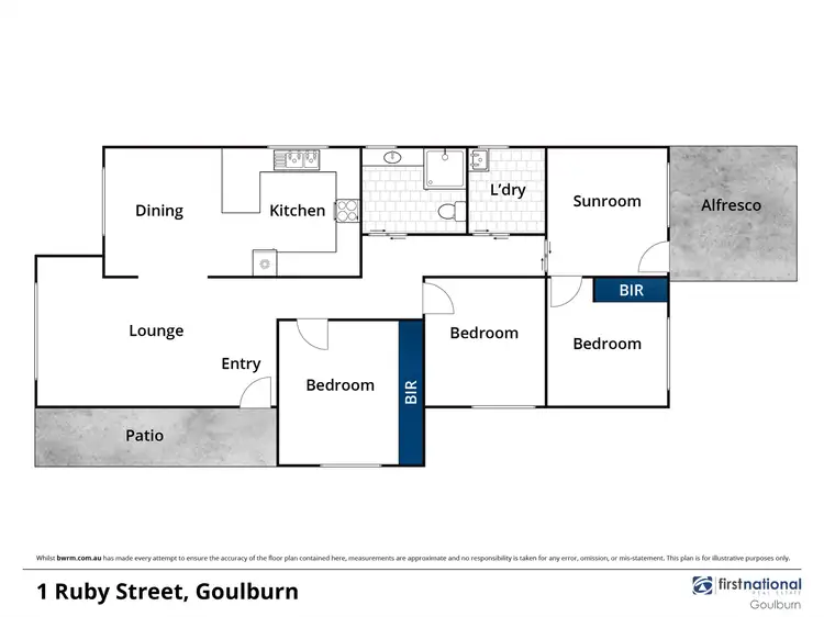 Floorplan of Homely house listing, 1 Ruby Street, Goulburn NSW 2580