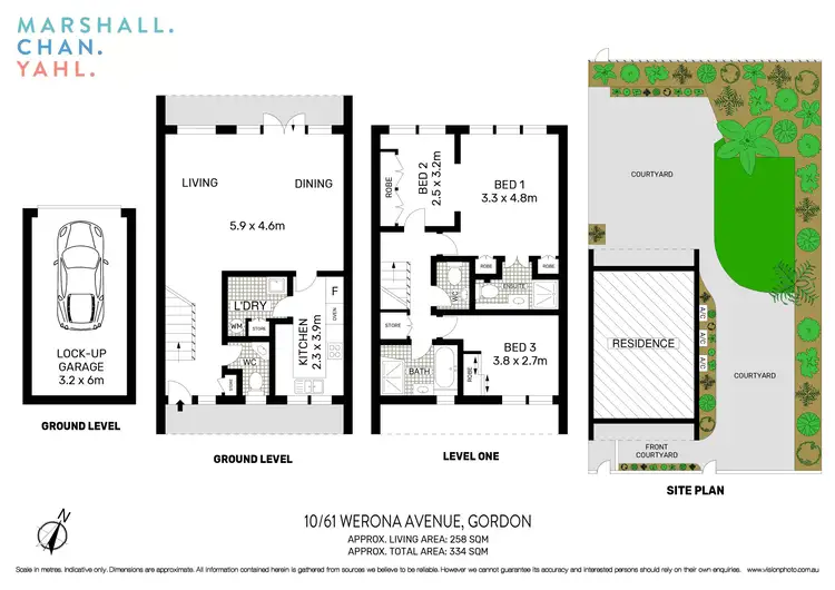 Floorplan of Homely apartment listing, 10/61-63 Werona Avenue, Gordon NSW 2072