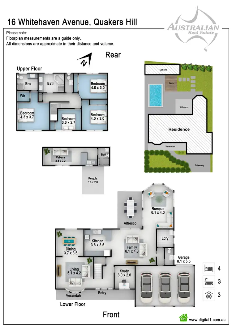 Floorplan of Homely house listing, 16 Whitehaven Avenue, Quakers Hill NSW 2763
