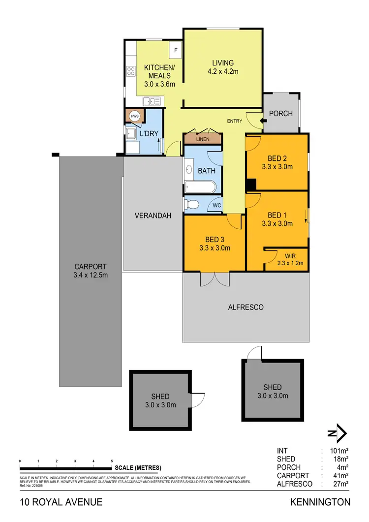 Floorplan of Homely house listing, 10 Royal Avenue, Kennington VIC 3550