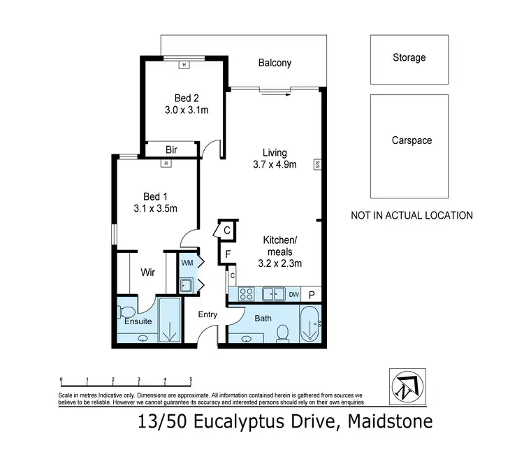Floorplan of Homely apartment listing, 13/50 Eucalyptus Drive, Maidstone VIC 3012