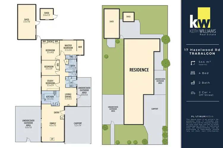 Floorplan of Homely house listing, 17 Hazelwood Road, Traralgon VIC 3844