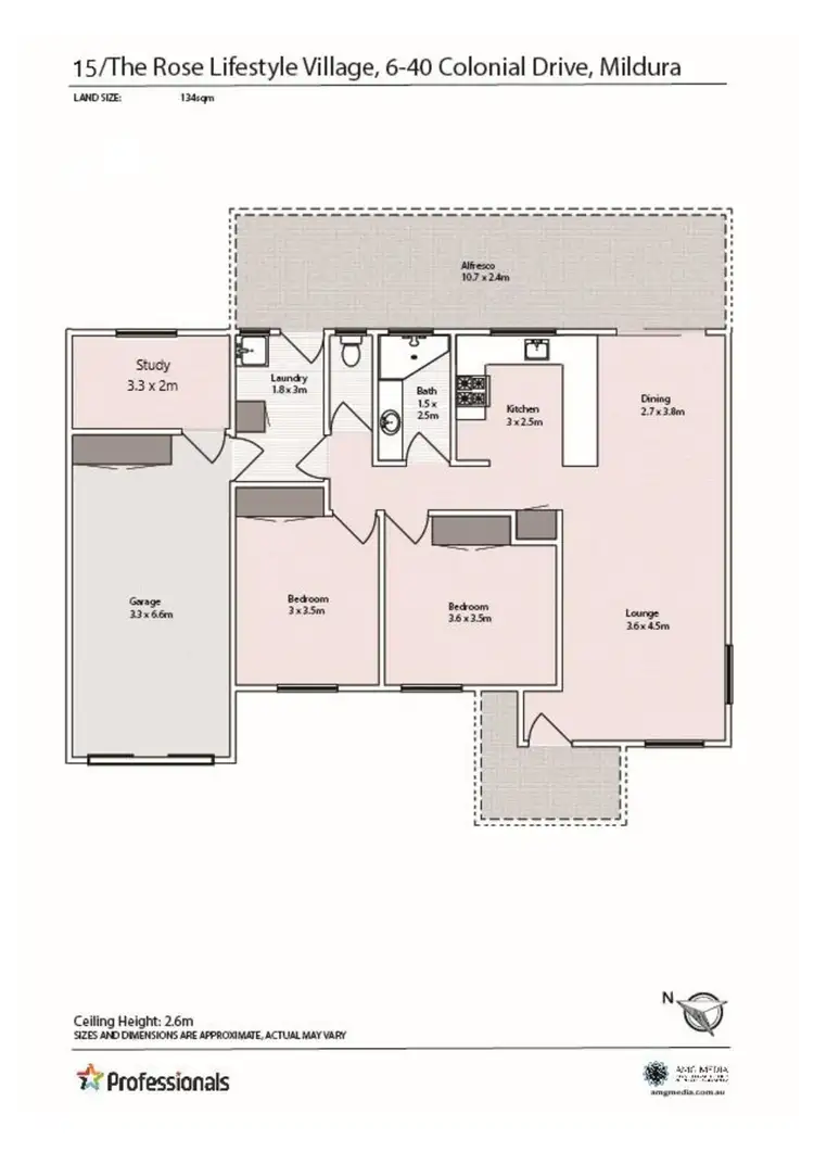 Floorplan of Homely unit listing, 15/6-40 Colonial Drive, Mildura VIC 3500