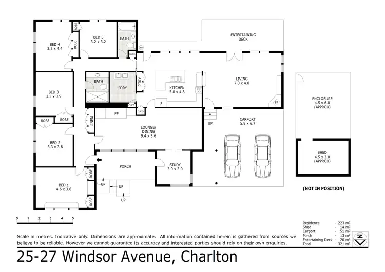 Floorplan of Homely rural property listing, 25-27 Windsor Avenue, Charlton VIC 3525