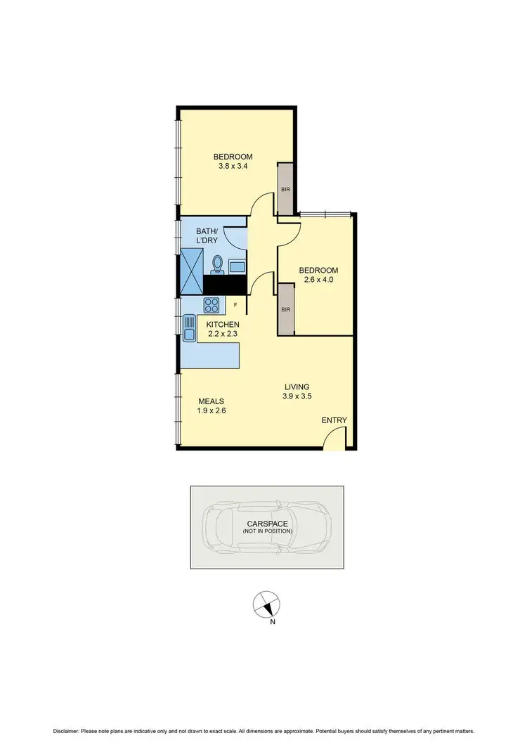 Floorplan of Homely apartment listing, 11/1 Fuller Street, Essendon VIC 3040
