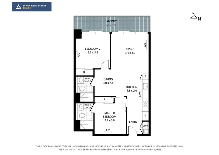 Floorplan of Homely apartment listing, 2110/350 William Street, Melbourne VIC 3000
