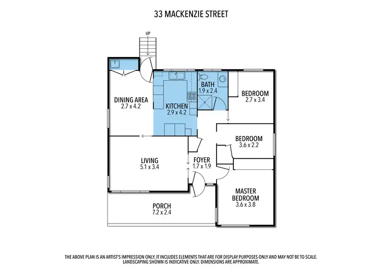 Floorplan of Homely house listing, 33 MacKenzie Street, Numurkah VIC 3636