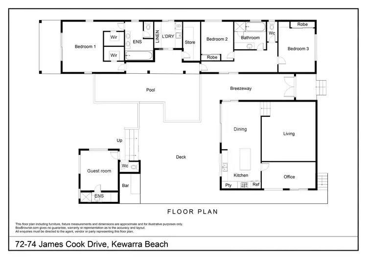Floorplan of Homely house listing, 72-74 James Cook Drive, Kewarra Beach QLD 4879