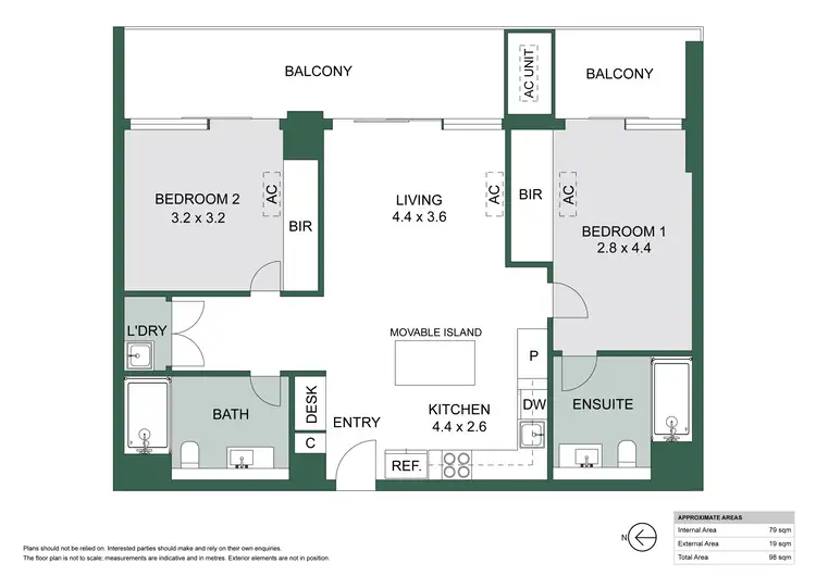 Floorplan of Homely apartment listing, 602/17 Penny Place, Adelaide SA 5000