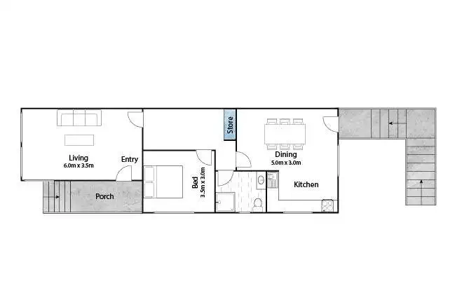 Floorplan of Homely apartment listing, 2/14 Casella Street, Earlville QLD 4870