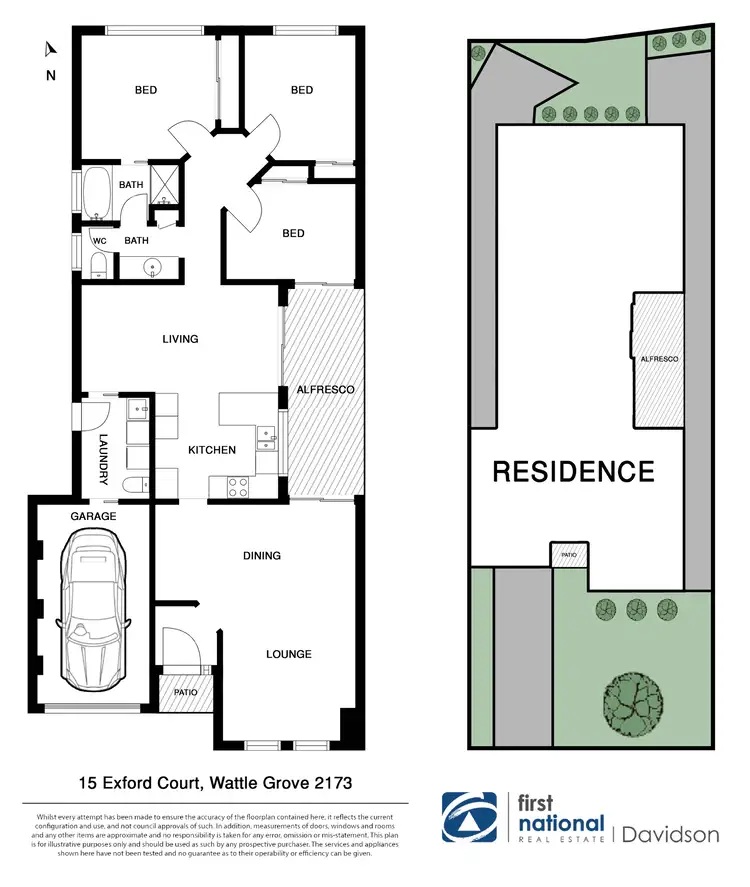 Floorplan of Homely house listing, 15 Exford Court, Wattle Grove NSW 2173