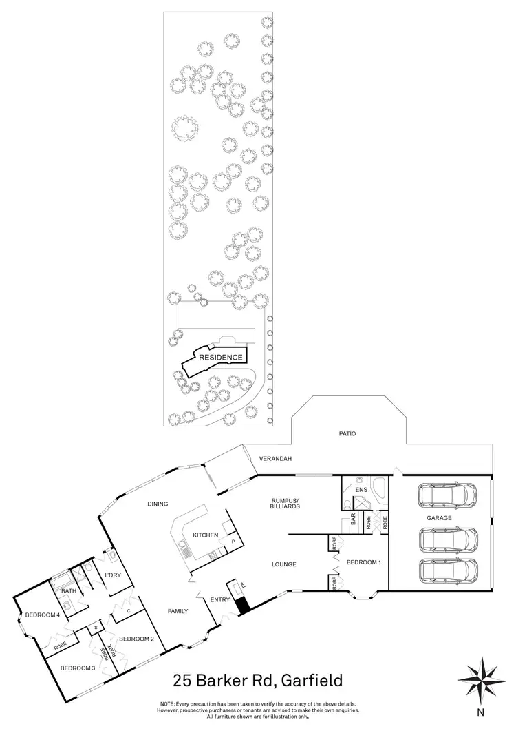 Floorplan of Homely house listing, 25 Barker Road, Garfield VIC 3814