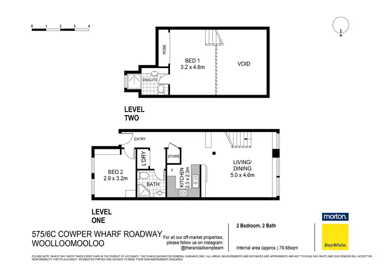 Floorplan of Homely apartment listing, 575/6 Cowper Wharf Roadway, Woolloomooloo NSW 2011