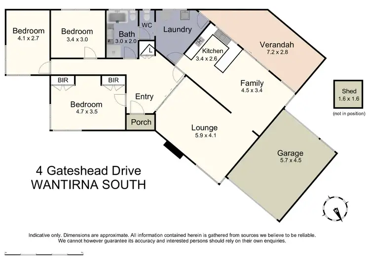 Floorplan of Homely house listing, 4 Gateshead Drive, Wantirna South VIC 3152