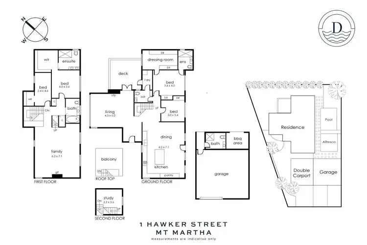 Floorplan of Homely house listing, 1 Hawker Street, Mount Martha VIC 3934