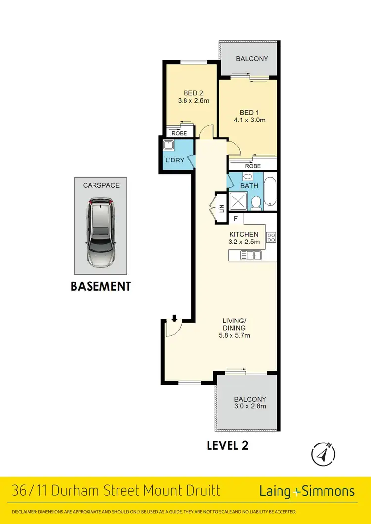 Floorplan of Homely unit listing, 36/11-13 Durham Street, Mount Druitt NSW 2770