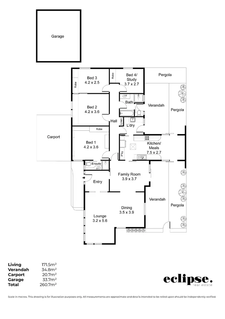 Floorplan of Homely house listing, 21 Doreen Street, Vale Park SA 5081