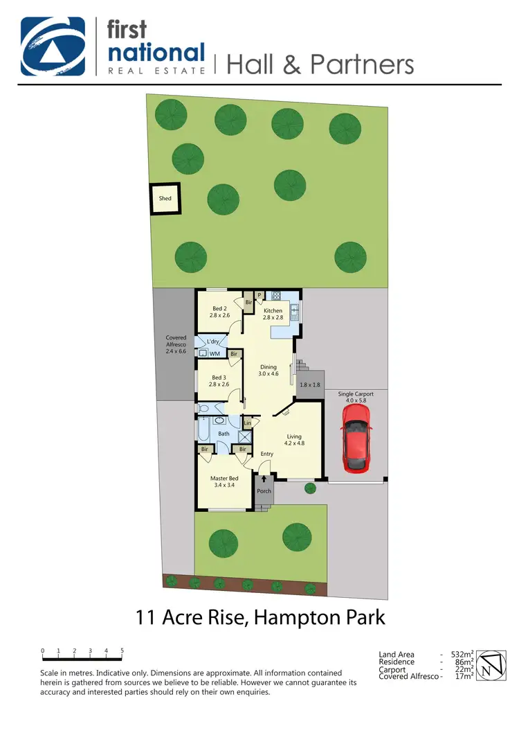 Floorplan of Homely house listing, 11 Acre Rise, Hampton Park VIC 3976