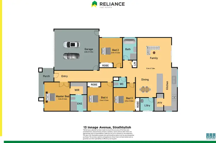Floorplan of Homely house listing, 13 Innage Avenue, Strathtulloh VIC 3338