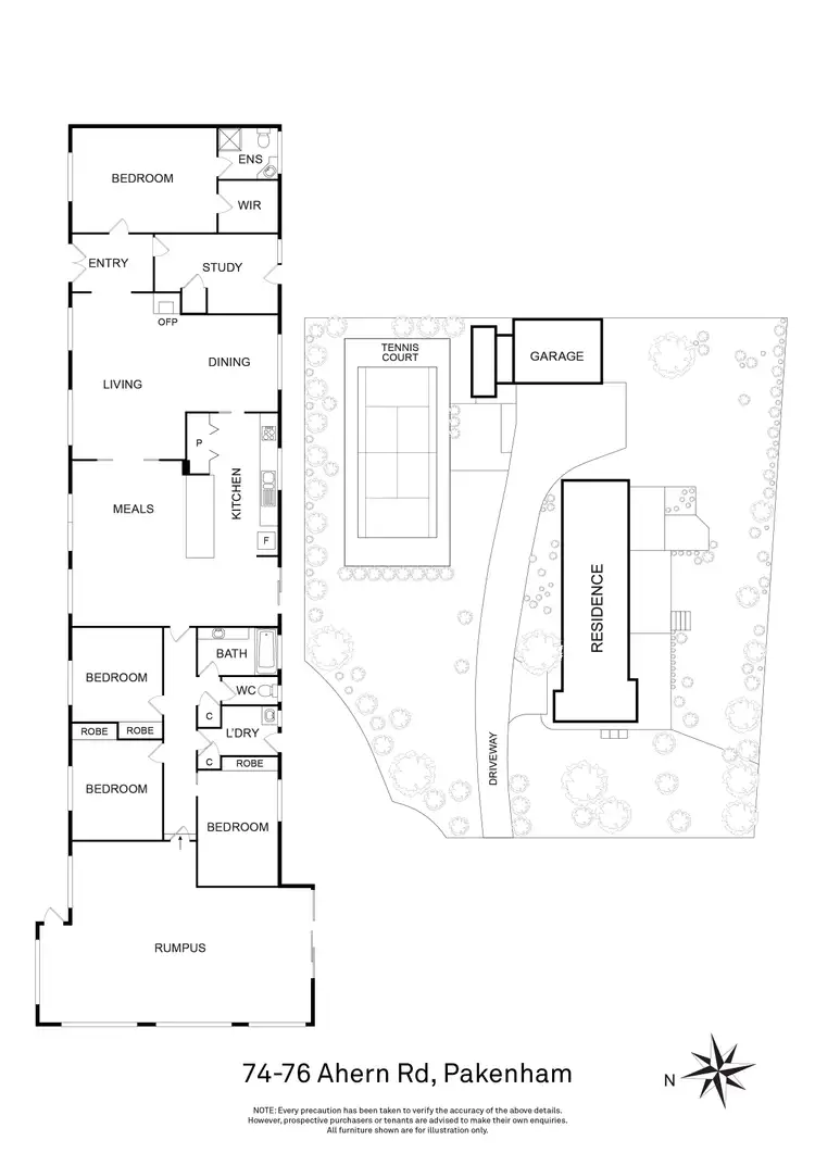 Floorplan of Homely house listing, 74-76 Ahern Road, Pakenham VIC 3810