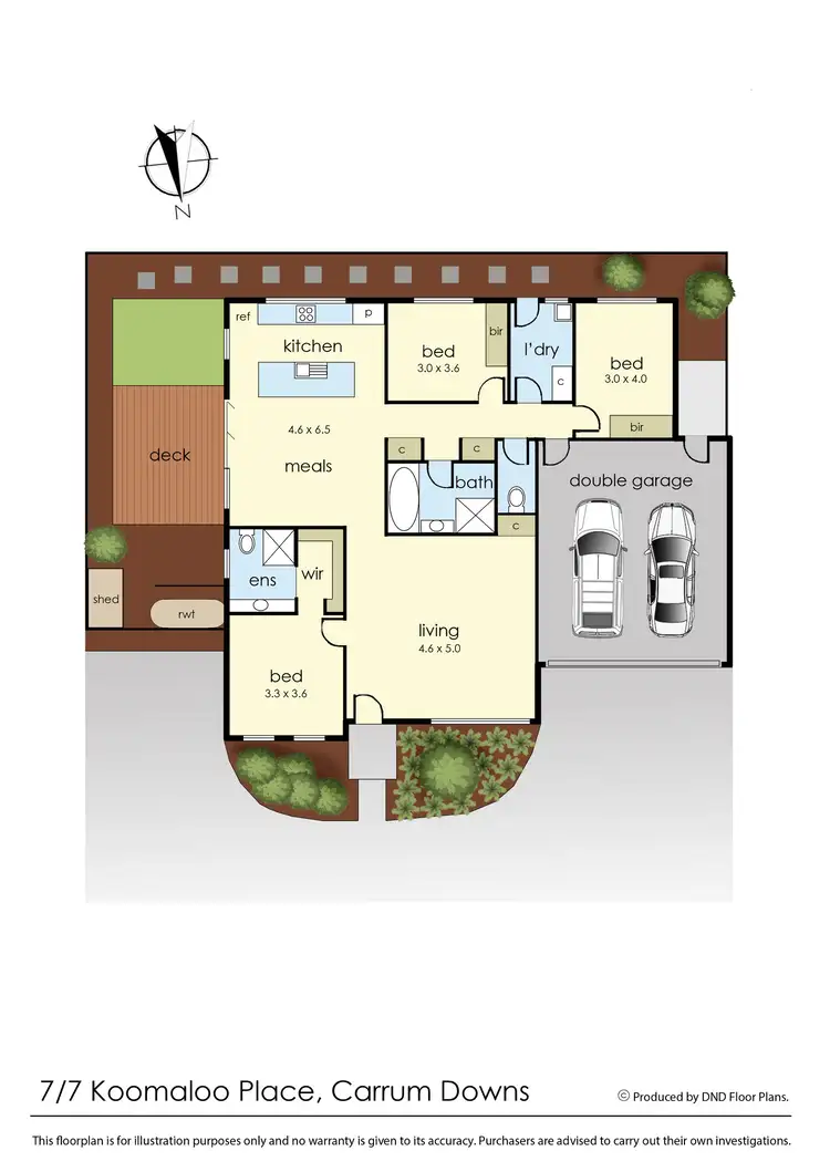 Floorplan of Homely unit listing, 7/7 Koomaloo Place, Carrum Downs VIC 3201