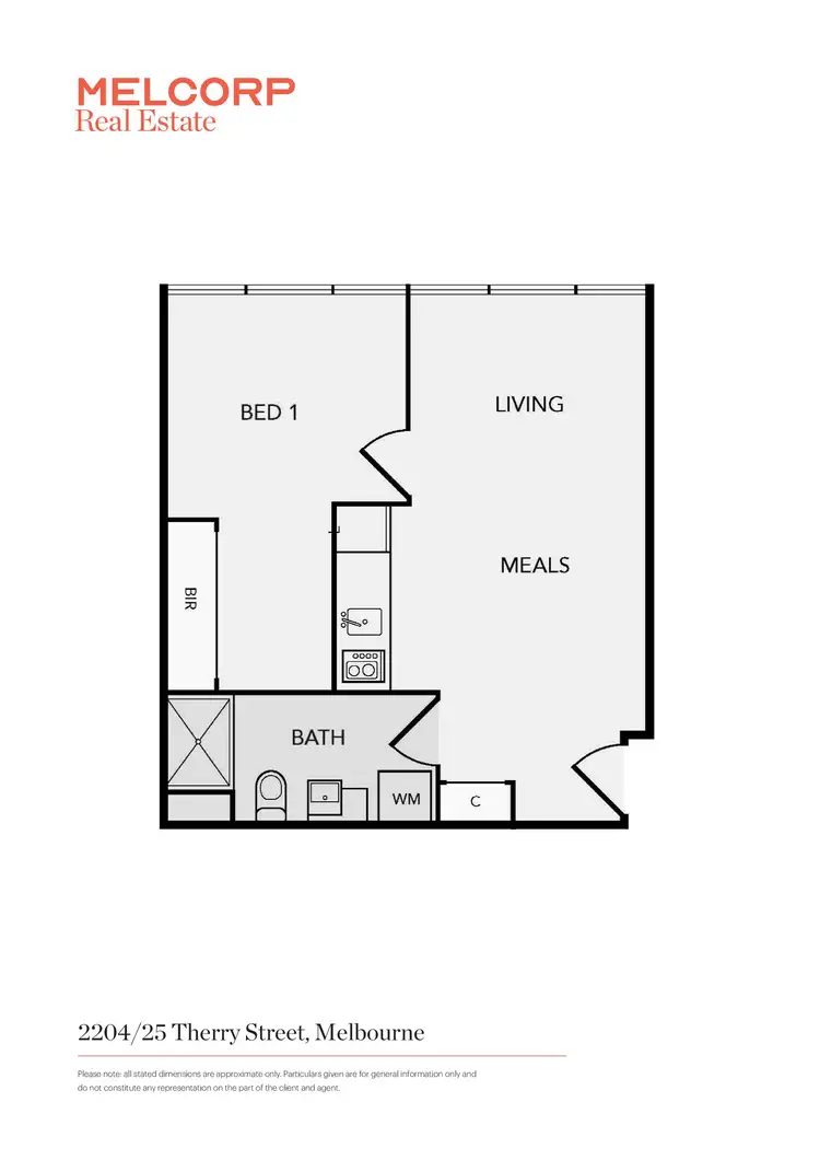Floorplan of Homely apartment listing, 2204/25 Therry Street, Melbourne VIC 3000