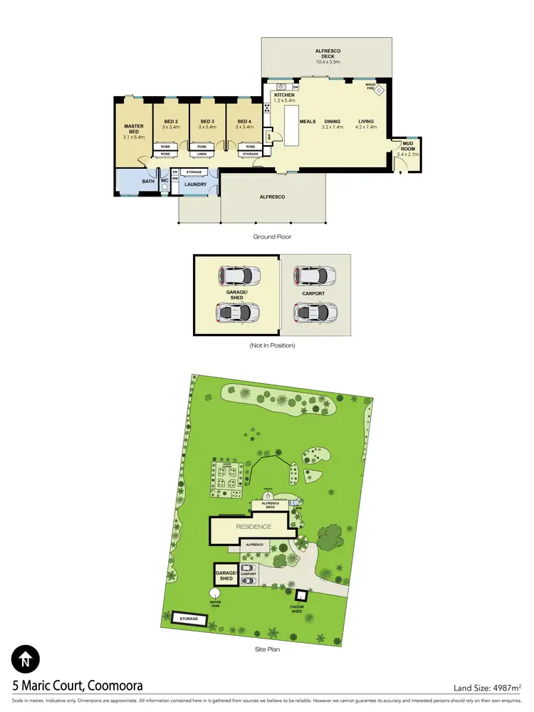 Floorplan of Homely house listing, 5 Maric Court, Coomoora VIC 3461