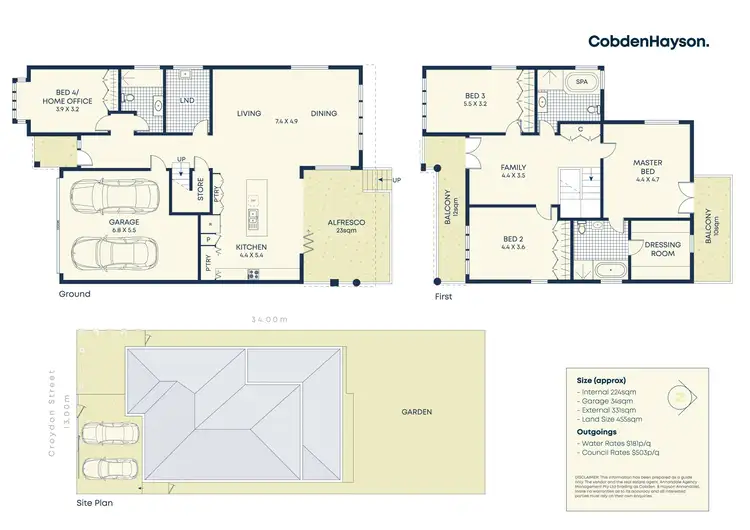 Floorplan of Homely house listing, 10 Croydon Street, Petersham NSW 2049
