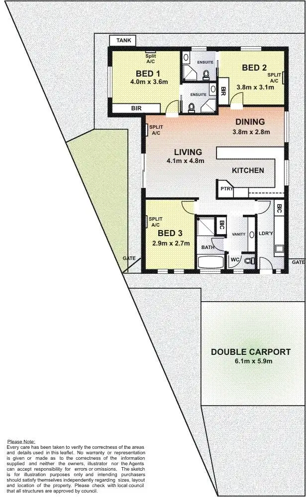 Floorplan of Homely house listing, 11 Barrie Robran Gate, Whyalla Norrie SA 5608