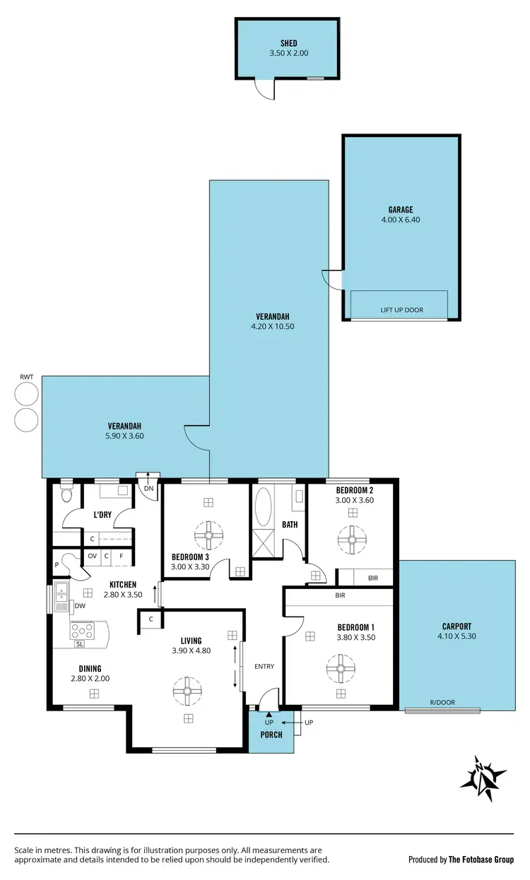 Floorplan of Homely house listing, 12 Sherwood Avenue, Happy Valley SA 5159