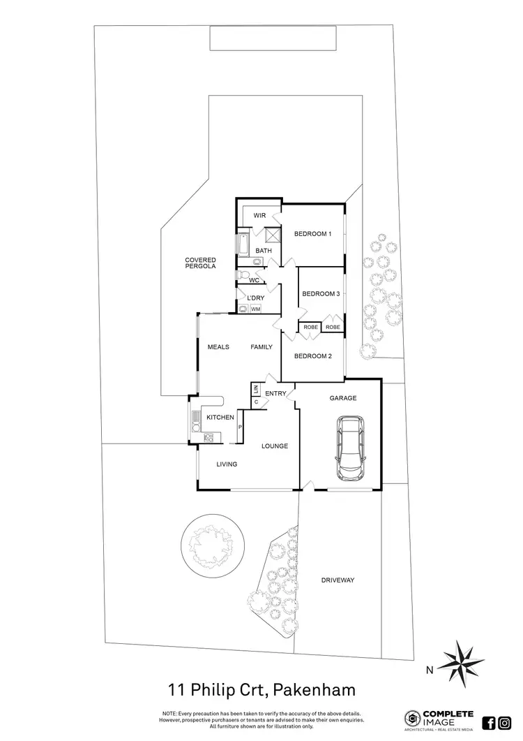 Floorplan of Homely house listing, 11 Philip Court, Pakenham VIC 3810